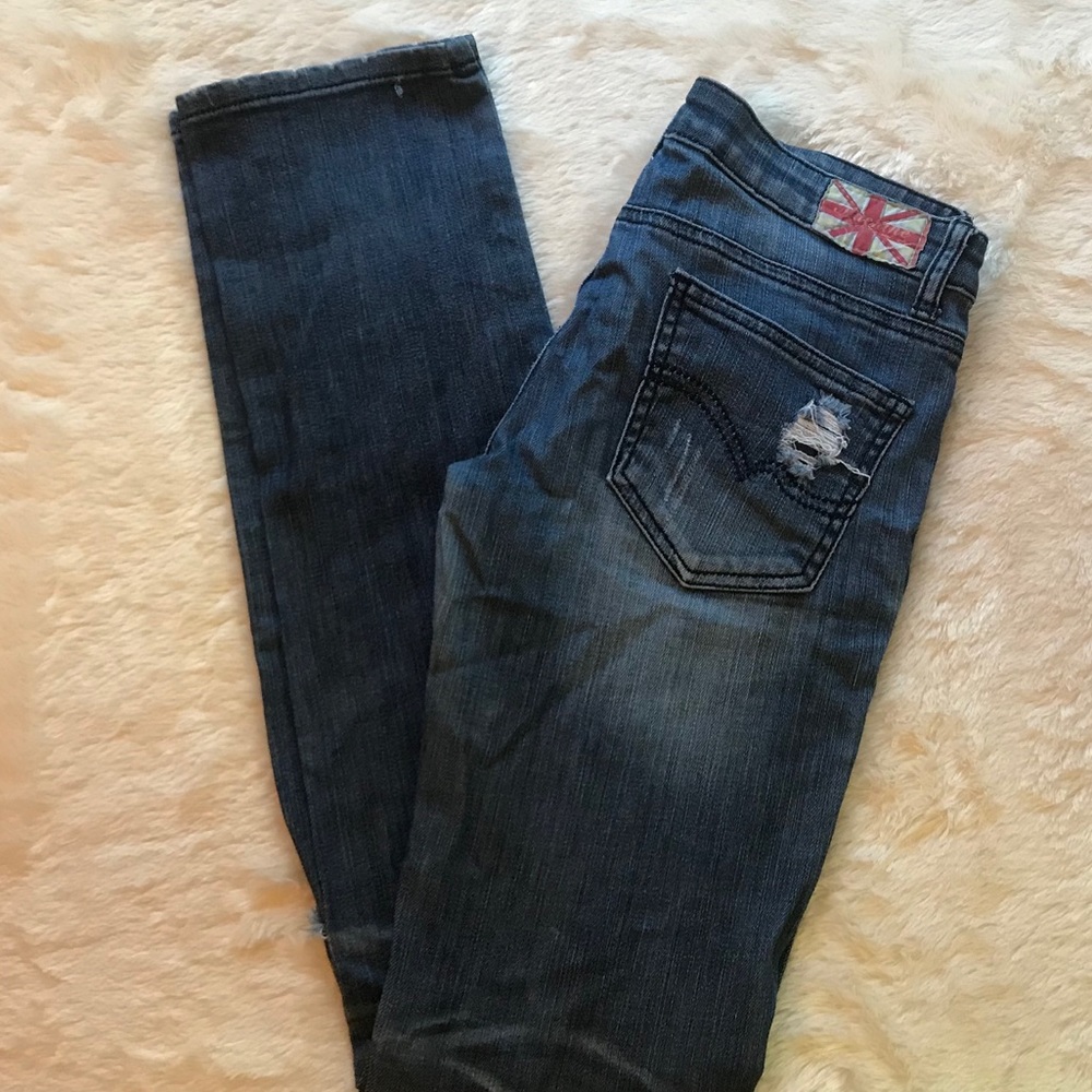 Machine Ripped Jeans Size 7 - Picture 3 of 5